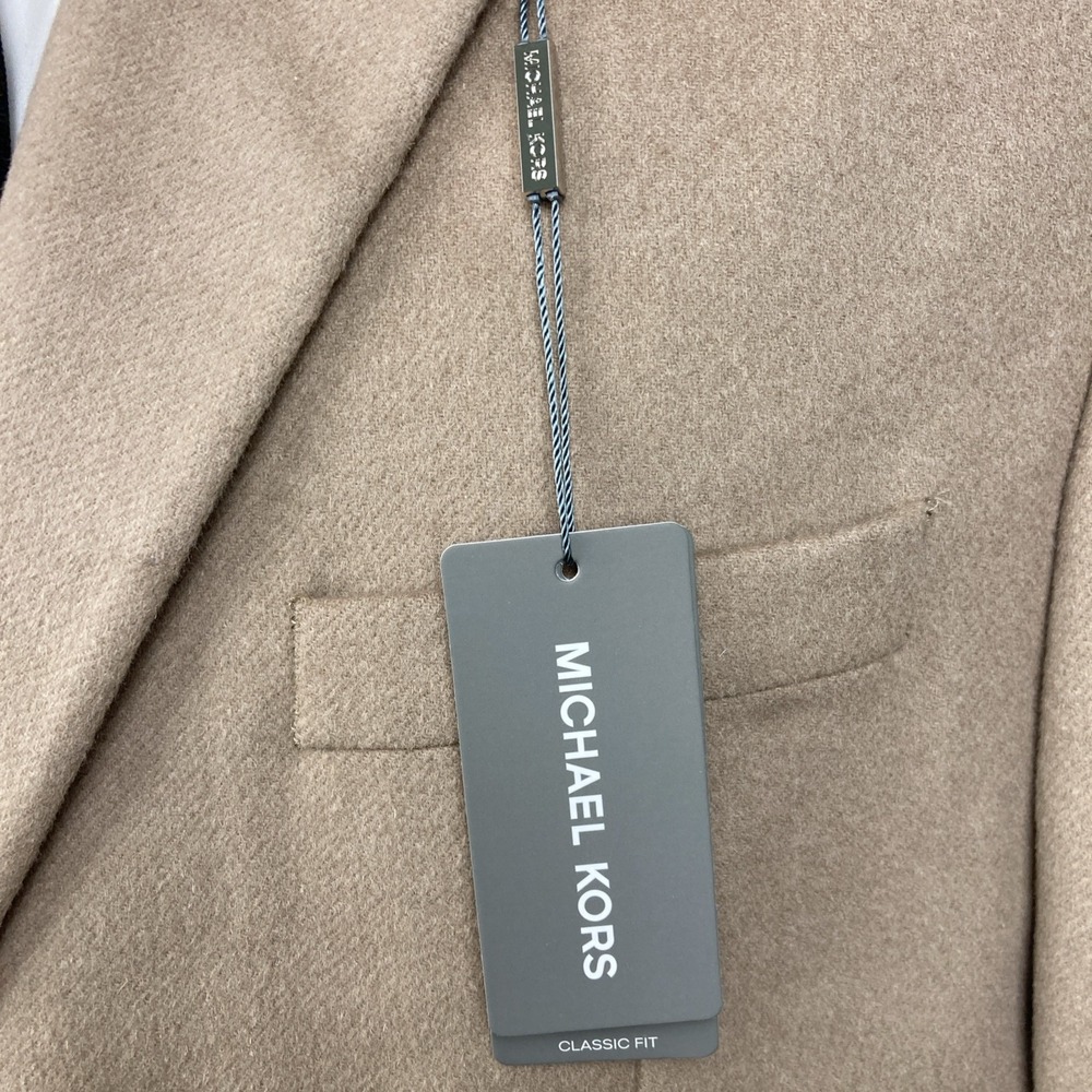 Michael Kors Men's Wool Silk Cashmere Blend Luxury Classic-Fit SportCoat 46S Tan - Picture 10 of 14